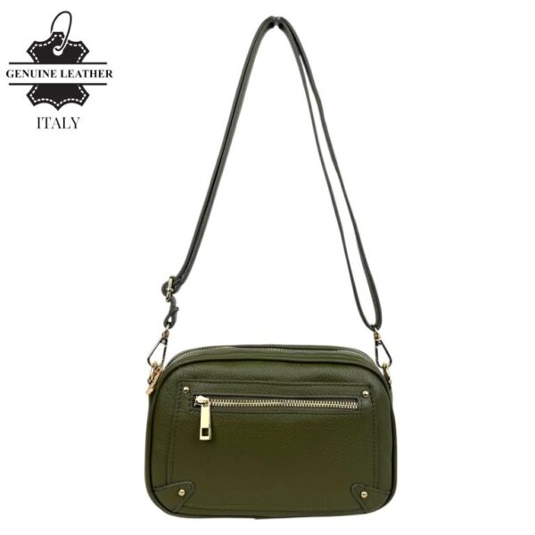 Bolso Bandolera en Piel con 4 Tachuelas Decorativas Frontales para Mujer - Imagen 5