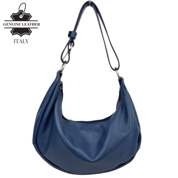 Bolso de Hombro en Piel Italiana con Diseño Medialuna, Bolsillo Trasero y Gran Capacidad Mujer - Imagen 17