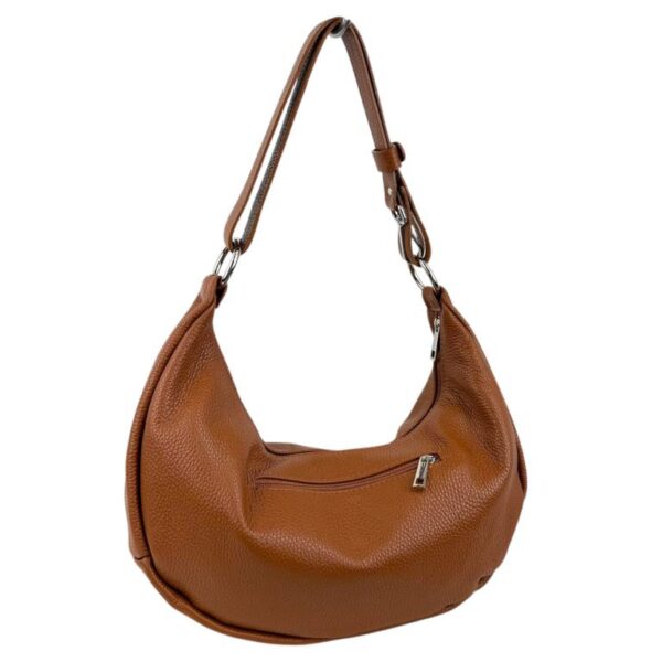 Bolso de Hombro en Piel Italiana con Diseño Medialuna, Bolsillo Trasero y Gran Capacidad Mujer - Imagen 23
