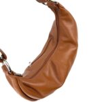 Bolso de Hombro en Piel Italiana con Diseño Medialuna, Bolsillo Trasero y Gran Capacidad Mujer - Imagen 24