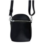 Bolsito Portamovil Sintético con Bolsillo Frontal y 2 Compartimentos Principales de Mujer