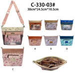 -Bolso Bandolera Sintético con Diseño Muñeca Sweet Candy y 3 Bolsillos Exteriores para Mujer-All- Mayorista España