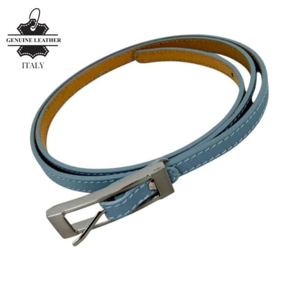 Cinturón de piel 1cm liso - Imagen 2