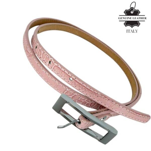 Cinturón de piel 1cm liso - Imagen 4