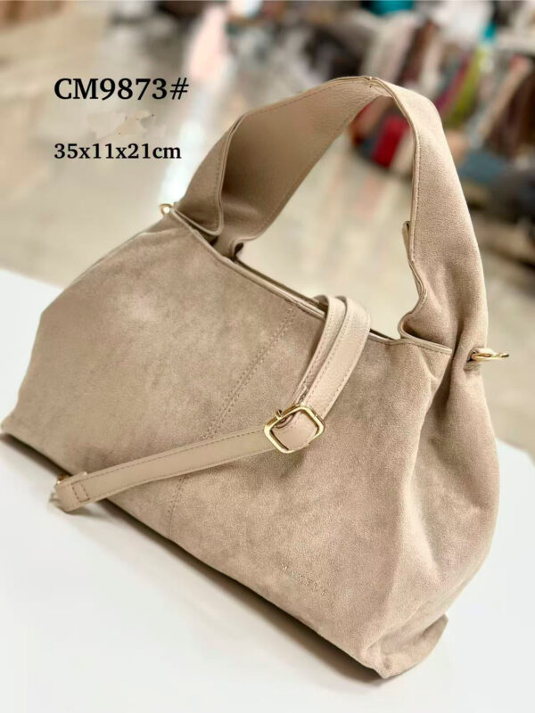 Bolso de Mano Sintético Maxfly con Asa Corta y Gruesa y Tira Bandolera Ajustable para Mujer - Imagen 3