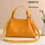 Bolso de Mano Sintético Maxfly con Asa Corta y Gruesa y Tira Bandolera Ajustable para Mujer