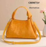 Bolso de Mano Sintético Maxfly con Asa Corta y Gruesa y Tira Bandolera Ajustable para Mujer