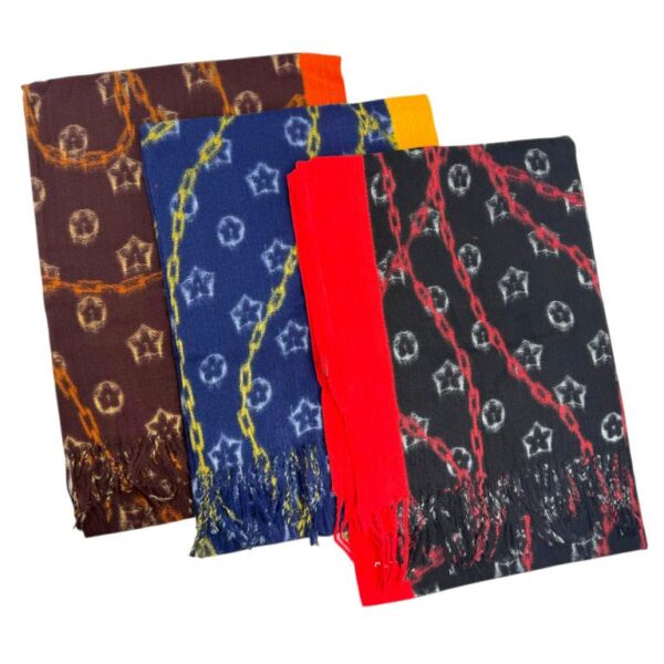 Bufandas con estampado de cadenas para Mujer e Ideal para Regalo - Imagen 2