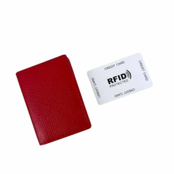 Tarjetero Compacto de Piel con Solapa de Botón y Gran Calidad para Mujer - Imagen 3