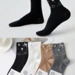 Calcetines Cortos en Algodón para Mujer con Talla Única y Alegre Diseño