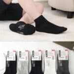 Calcetines Cortos de Hombre en Algodón Peinado con Diseño 4 Rectángulos y Colores Lisos-All- Mayorista España