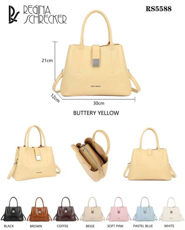 Bolso de Mano Sintético Regina Schrecker de Mujer con Mini Solapa y 3 Compartimentos Internos - Imagen 2