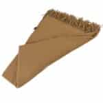 Preciosa Bufanda de Mujer con Flecos Decorativos y Colores Lisos