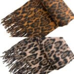 Alegre Bufanda de Lana con Diseño Animal Print, Flecos Decorativos y Bonito Estilo para Mujer - Imagen 2