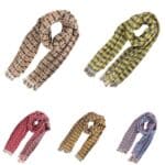 Bufanda de Lana y Cashmere de Mujer con Bonito Diseño de Cuadrados Perfecta para Regalo - Imagen 2