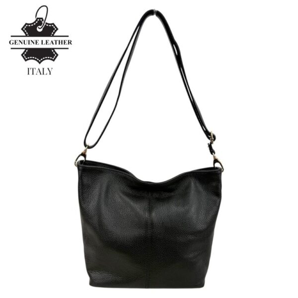 Bolso Bandolera en Piel Italiana para Mujer con Bolsillo Trasero, Cierre de Cremallera y Gran Calidad - Imagen 4