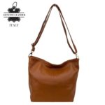 Bolso Bandolera en Piel Italiana para Mujer con Bolsillo Trasero, Cierre de Cremallera y Gran Calidad - Imagen 2