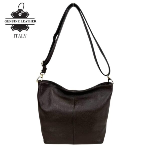 Bolso Bandolera en Piel Italiana para Mujer con Bolsillo Trasero, Cierre de Cremallera y Gran Calidad - Imagen 5