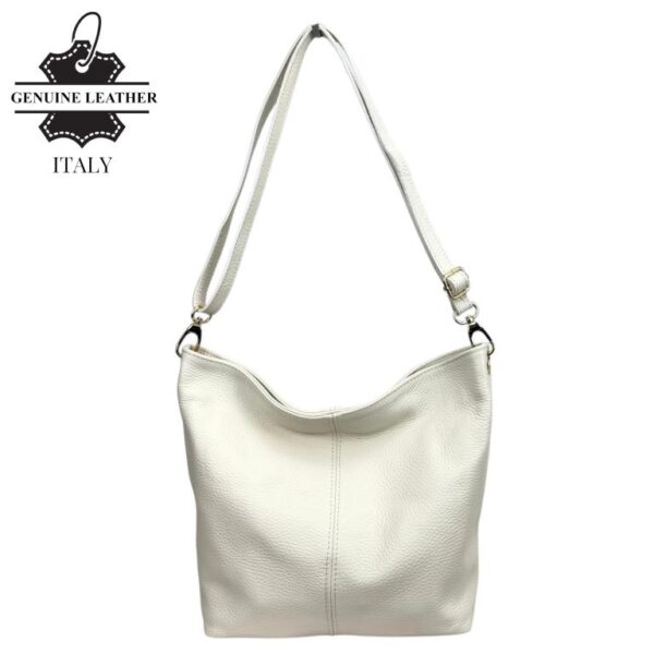 Bolso Bandolera en Piel Italiana para Mujer con Bolsillo Trasero, Cierre de Cremallera y Gran Calidad - Imagen 6