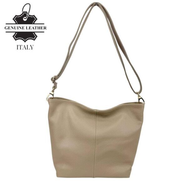 Bolso Bandolera en Piel Italiana para Mujer con Bolsillo Trasero, Cierre de Cremallera y Gran Calidad - Imagen 3