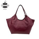 Bolso de Hombro en Piel Italiana con Gran Capacidad y Compartimentos Interiores Mujer - Imagen 6