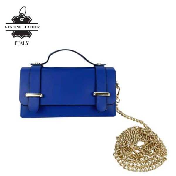 Bolsito de Mano Compacto en Piel con Tachuelas Decorativas y Solapa de 2 Botones para Mujer - Imagen 5