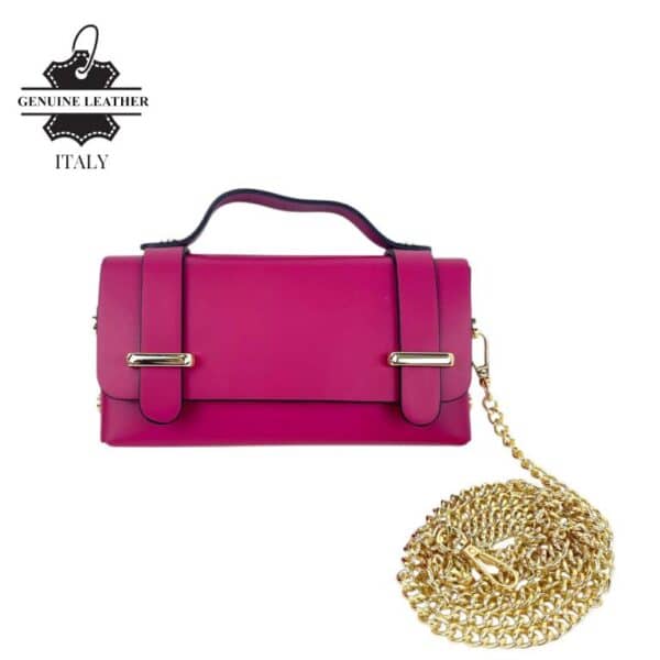 Bolsito de Mano Compacto en Piel con Tachuelas Decorativas y Solapa de 2 Botones para Mujer - Imagen 8