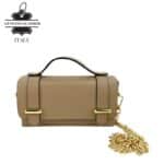 Bolsito de Mano Compacto en Piel con Tachuelas Decorativas y Solapa de 2 Botones para Mujer - Imagen 22