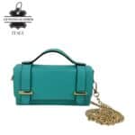 Bolsito de Mano Compacto en Piel con Tachuelas Decorativas y Solapa de 2 Botones para Mujer - Imagen 23