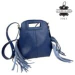 Bolso de Hombro en Piel Italiana Estilo Miss M con Flecos Laterales y Gran Calidad para Mujer - Imagen 5