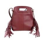 Bolso de Hombro en Piel Italiana Estilo Miss M con Flecos Laterales y Gran Calidad para Mujer - Imagen 14
