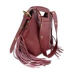 Bolso de Hombro en Piel Italiana Estilo Miss M con Flecos Laterales y Gran Calidad para Mujer - Imagen 15