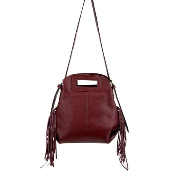 Bolso de Hombro en Piel Italiana Estilo Miss M con Flecos Laterales y Gran Calidad para Mujer - Imagen 13