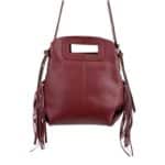 Bolso de Hombro en Piel Italiana Estilo Miss M con Flecos Laterales y Gran Calidad para Mujer - Imagen 12