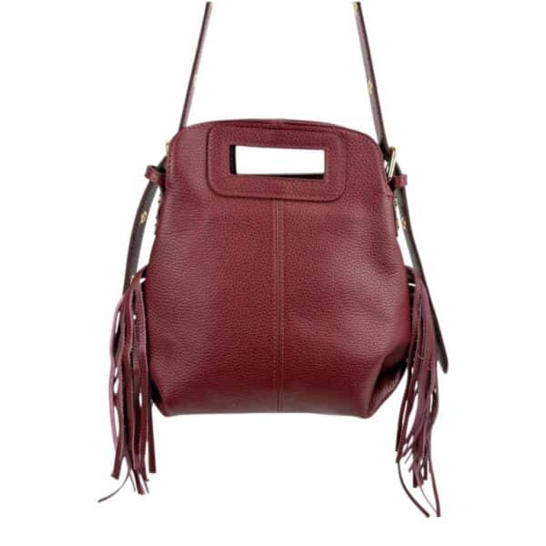 Bolso de Hombro en Piel Italiana Estilo Miss M con Flecos Laterales y Gran Calidad para Mujer - Imagen 12