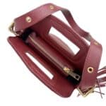 Bolso de Hombro en Piel Italiana Estilo Miss M con Flecos Laterales y Gran Calidad para Mujer - Imagen 16