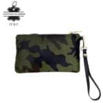 Cartera en Piel Italiana con Pelito, Diseño Animal Print, Cremallera y Asa Corta Extraíble para Mujer - Imagen 11