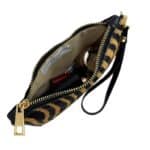 Cartera en Piel Italiana con Pelito, Diseño Animal Print, Cremallera y Asa Corta Extraíble para Mujer - Imagen 20