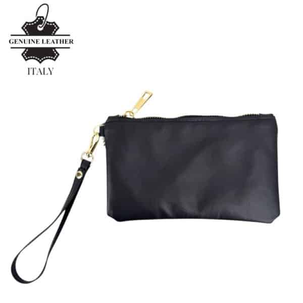 Cartera en Piel Italiana con Pelito, Diseño Animal Print, Cremallera y Asa Corta Extraíble para Mujer - Imagen 18