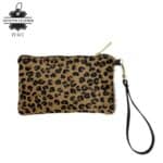 Cartera en Piel Italiana con Pelito, Diseño Animal Print, Cremallera y Asa Corta Extraíble para Mujer - Imagen 5