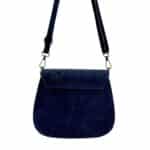 Bolso Bandolera de Serraje Italiano con Gran Calidad, Solapa y Compartimento Frontal para Mujer - Imagen 11