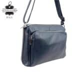 Bolso Bandolera de Piel Italiana con Gran Calidad y 4 Bolsillos con Cremallera para Mujer - Imagen 8