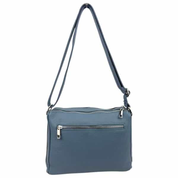 Bolso Bandolera de Piel Italiana con Gran Calidad y 4 Bolsillos con Cremallera para Mujer - Imagen 17