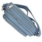 Bolso Bandolera de Piel Italiana con Gran Calidad y 4 Bolsillos con Cremallera para Mujer - Imagen 18