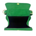 Bolso de Mano Compacto en Piel de Serraje Italiano con Solapa y Asa Corta para Mujer - Imagen 15