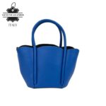 Bolso de Mano Compacto en Piel Italiana con Asa Larga de Cadena y Neceser Extra para Mujer - Imagen 8