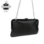 Bolso Clutch en Piel Italiana con Asa Larga de Cadena y Cierre Magnético para Mujer - Imagen 6
