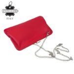 Bolso Clutch en Piel Italiana con Asa Larga de Cadena y Cierre Magnético para Mujer - Imagen 9