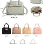 Bolso de Mano Sintético con Estilo Coco, Frontal Decorativo y Cierre de Cremallera para Mujer