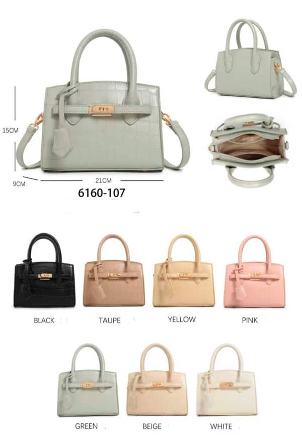 Bolso de Mano Sintético con Estilo Coco, Frontal Decorativo y Cierre de Cremallera para Mujer - Imagen 2